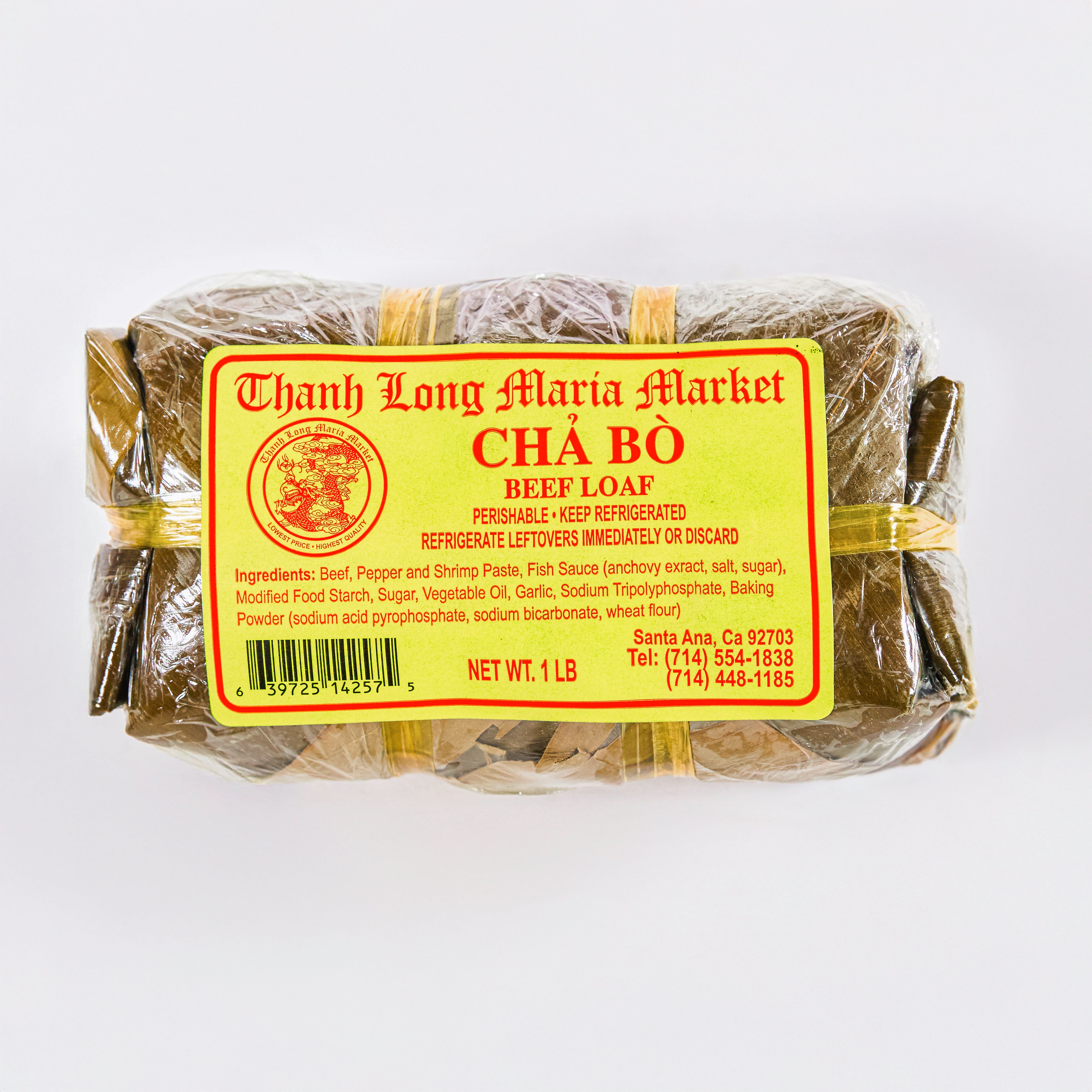 Beef Loaf - Chả Bò 1lb