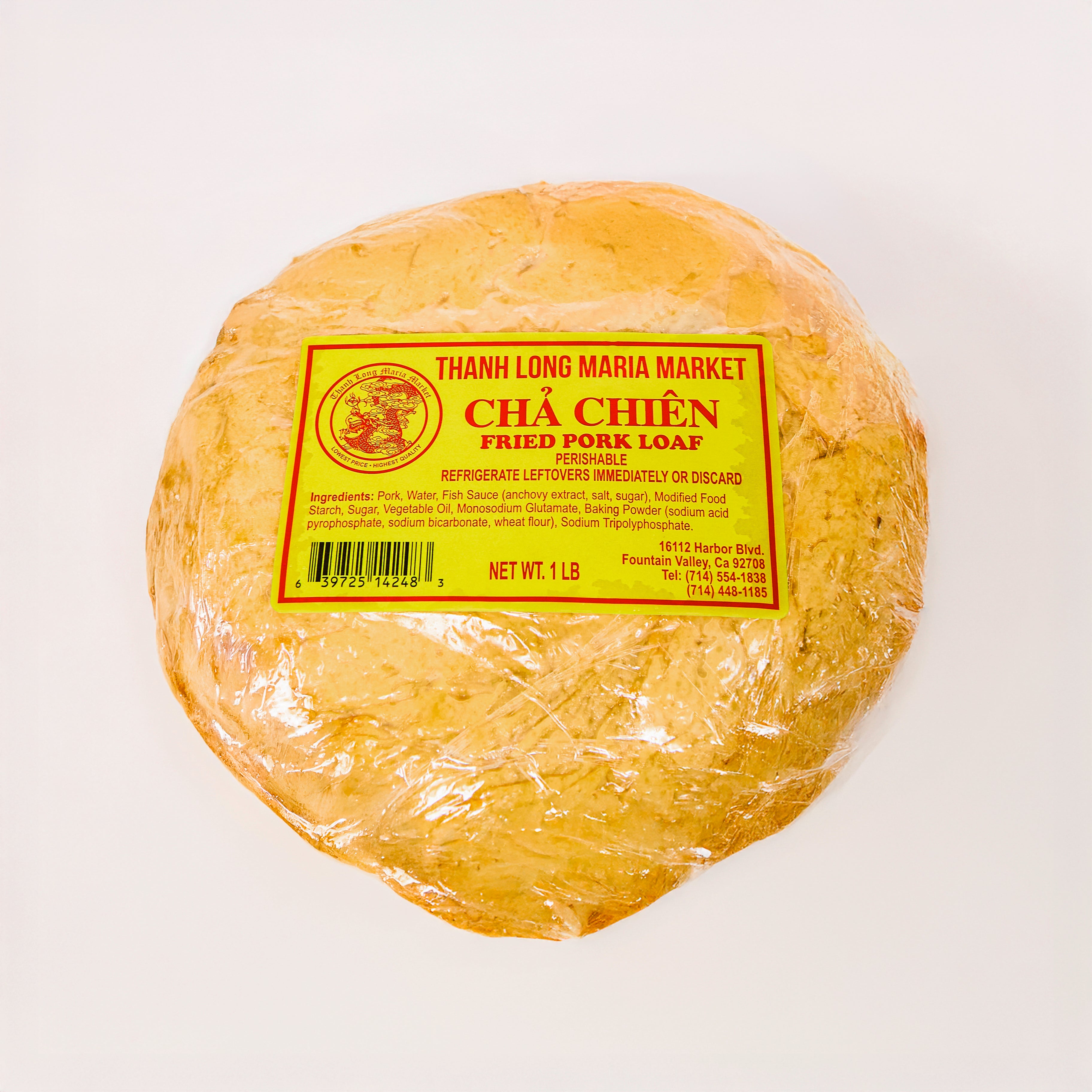 Fried Pork Loaf - Chả chiên - 1lb