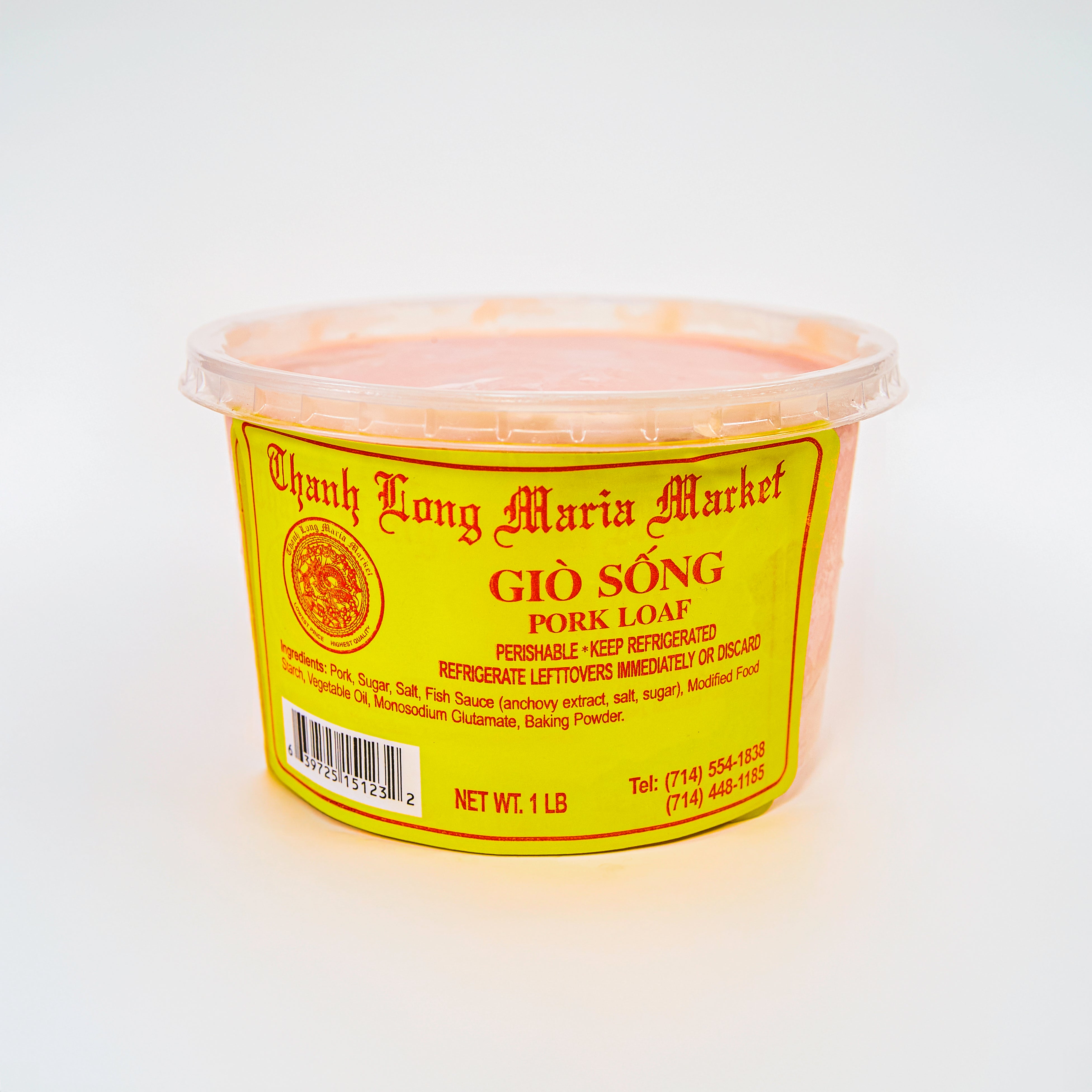 Pork Loaf - Giò sống - 1lb